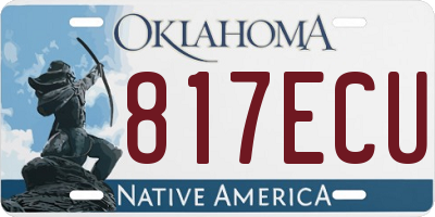 OK license plate 817ECU