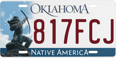 OK license plate 817FCJ