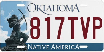 OK license plate 817TVP