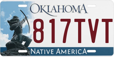 OK license plate 817TVT