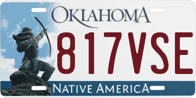 OK license plate 817VSE