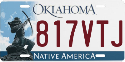 OK license plate 817VTJ