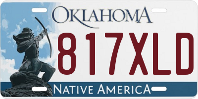 OK license plate 817XLD