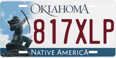 OK license plate 817XLP