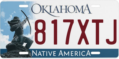 OK license plate 817XTJ