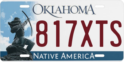 OK license plate 817XTS