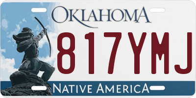 OK license plate 817YMJ