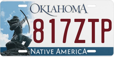 OK license plate 817ZTP