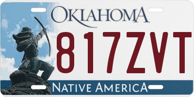 OK license plate 817ZVT