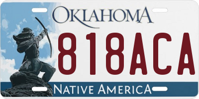 OK license plate 818ACA