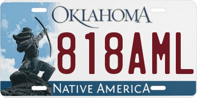 OK license plate 818AML