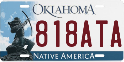 OK license plate 818ATA