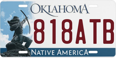OK license plate 818ATB