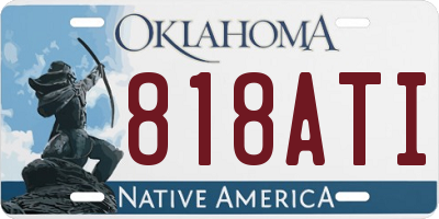 OK license plate 818ATI