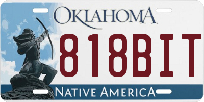 OK license plate 818BIT