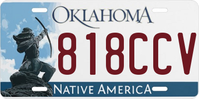OK license plate 818CCV