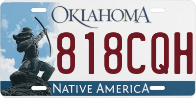 OK license plate 818CQH