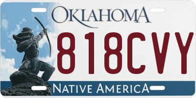 OK license plate 818CVY