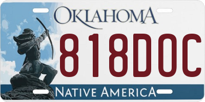OK license plate 818DOC