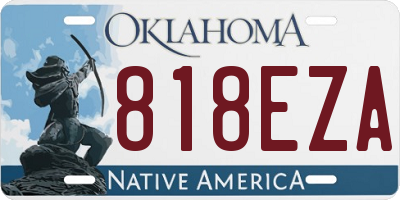 OK license plate 818EZA