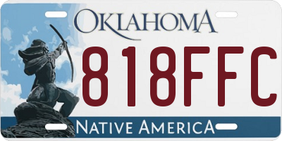 OK license plate 818FFC