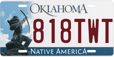 OK license plate 818TWT