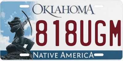 OK license plate 818UGM