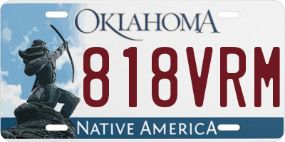 OK license plate 818VRM