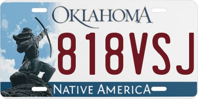 OK license plate 818VSJ