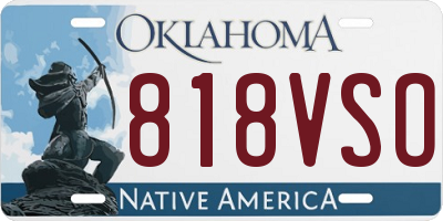 OK license plate 818VSO