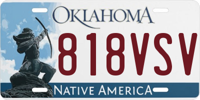 OK license plate 818VSV