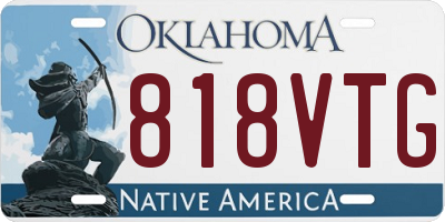 OK license plate 818VTG