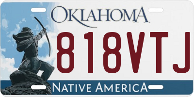OK license plate 818VTJ