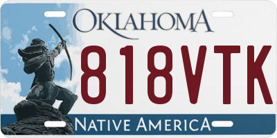 OK license plate 818VTK