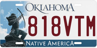 OK license plate 818VTM