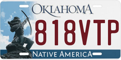 OK license plate 818VTP