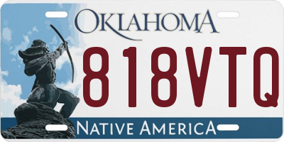 OK license plate 818VTQ