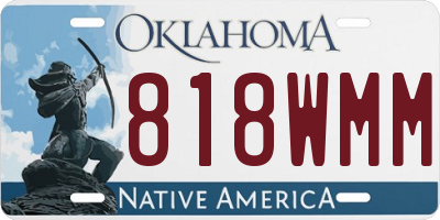 OK license plate 818WMM