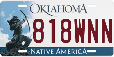 OK license plate 818WNN