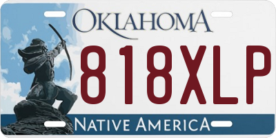 OK license plate 818XLP