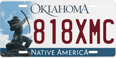 OK license plate 818XMC