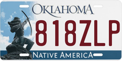 OK license plate 818ZLP