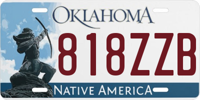 OK license plate 818ZZB