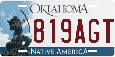 OK license plate 819AGT