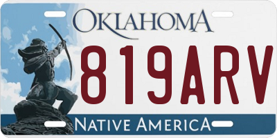 OK license plate 819ARV