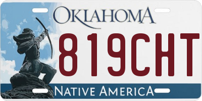 OK license plate 819CHT