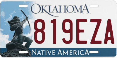 OK license plate 819EZA