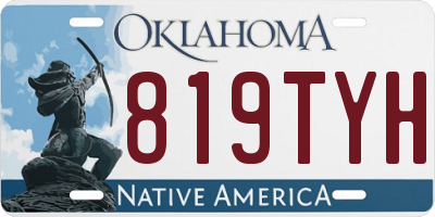 OK license plate 819TYH