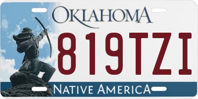 OK license plate 819TZI