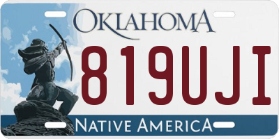 OK license plate 819UJI